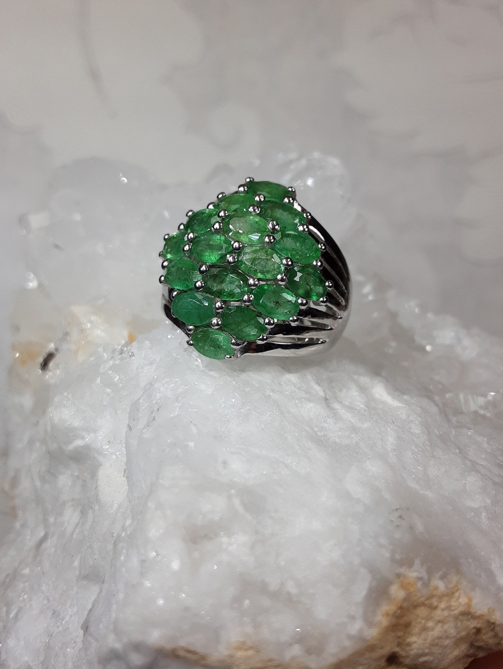 925 Emerald ring.